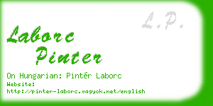 laborc pinter business card
